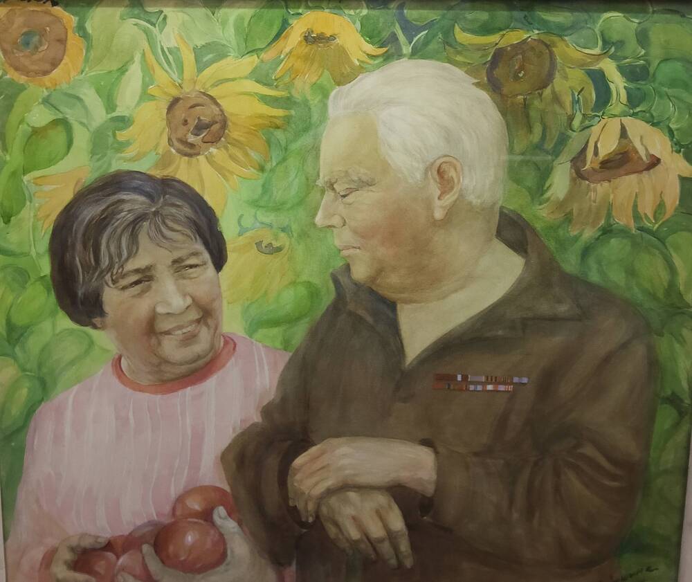 Портрет художника Черепанова Д.П. с женой