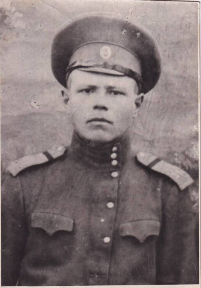 Фотопортрет. Солдат Русской армии времен Первой мировой войны