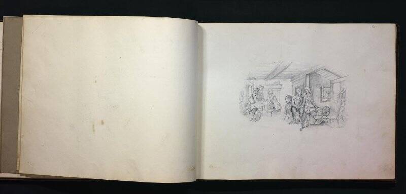 Аксакова Н.С. Жанровая сцена. 1848 г.