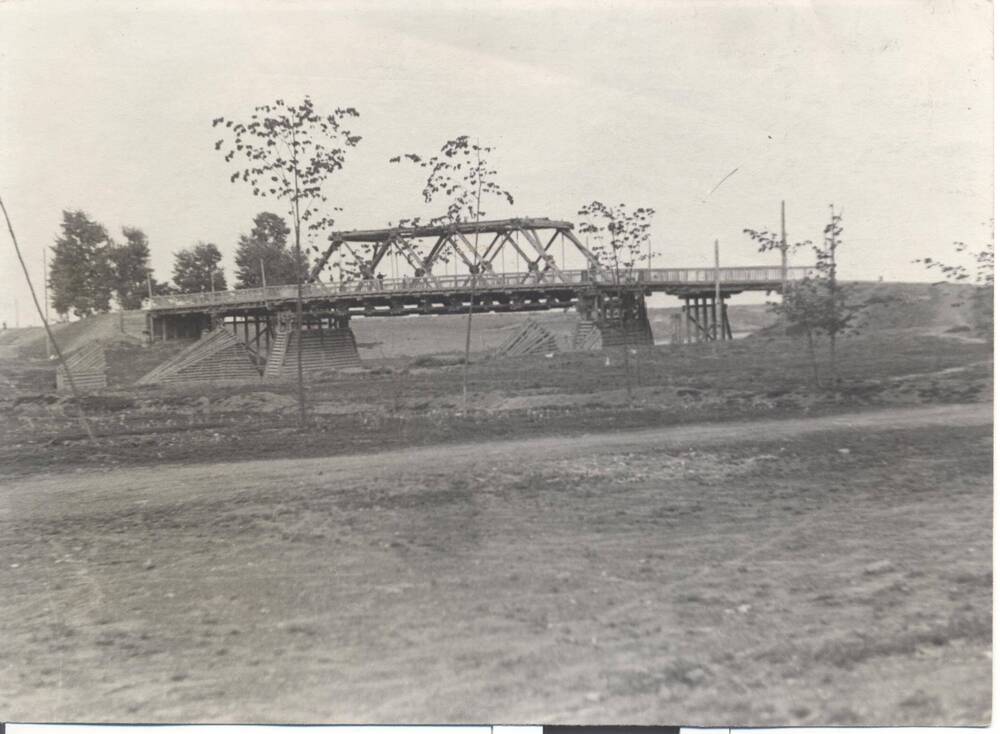 Фотография видовая «Ирбит. Вновь выстроенный восточный мост»