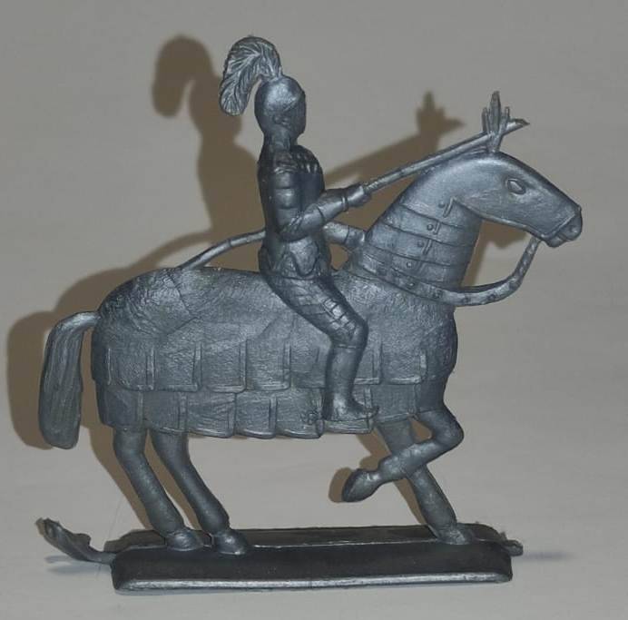 Игрушка детская «Всадник на коне» плоская, серого цвета
