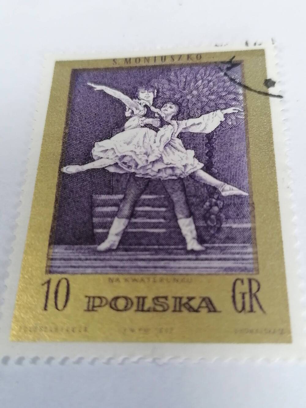 Марка почтовая гашеная, Polska,Польша,1972г,S.Monioszko Na kwaternku