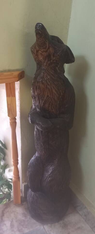 Деревянная скульптура Лиса