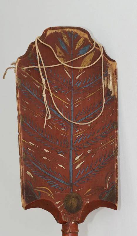 Прялка  составная деревянная Обвинская роспись