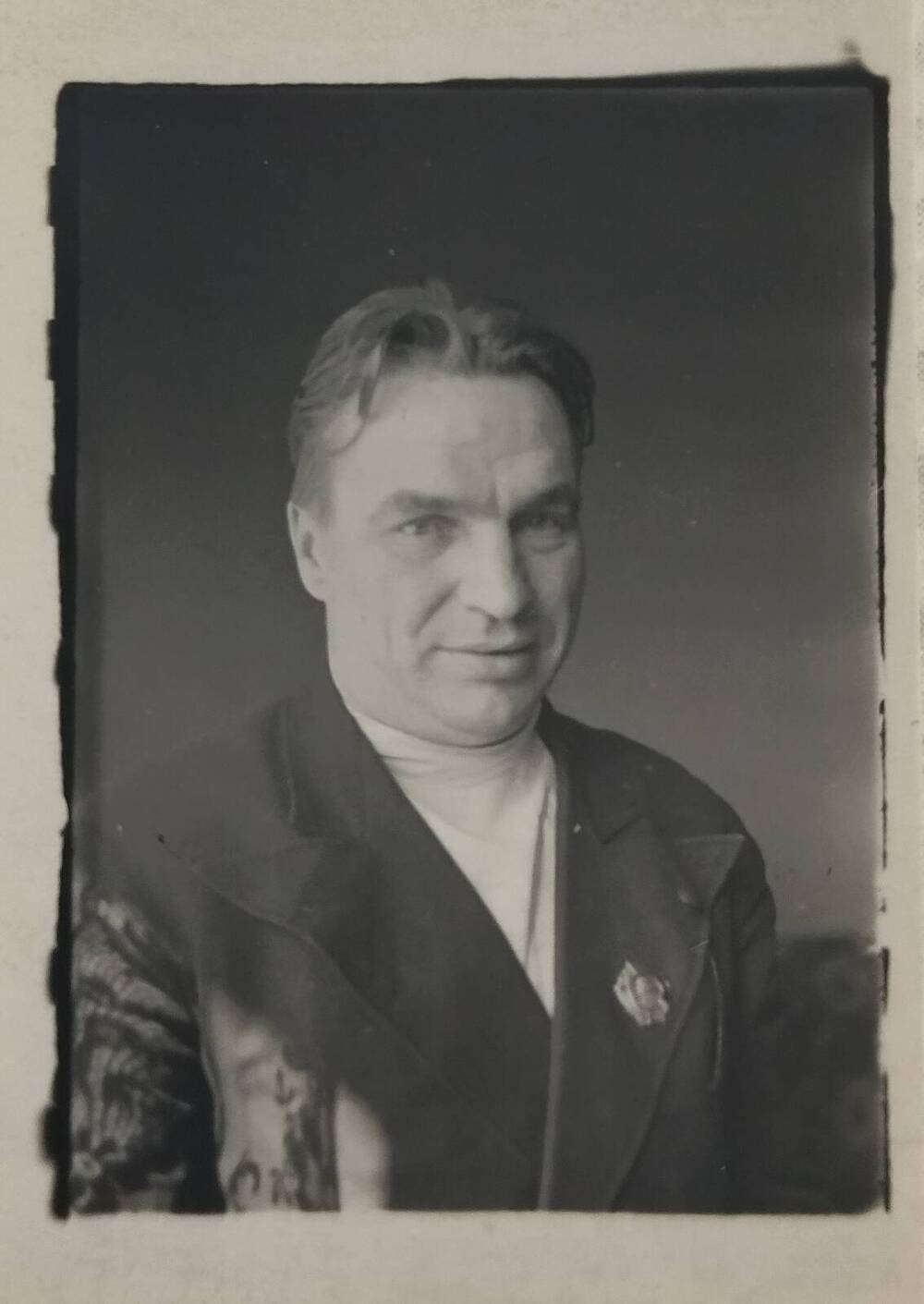 Опечаток-фотография. Портрет В.П.Чкалова, 1936 год. Погрудной фас..