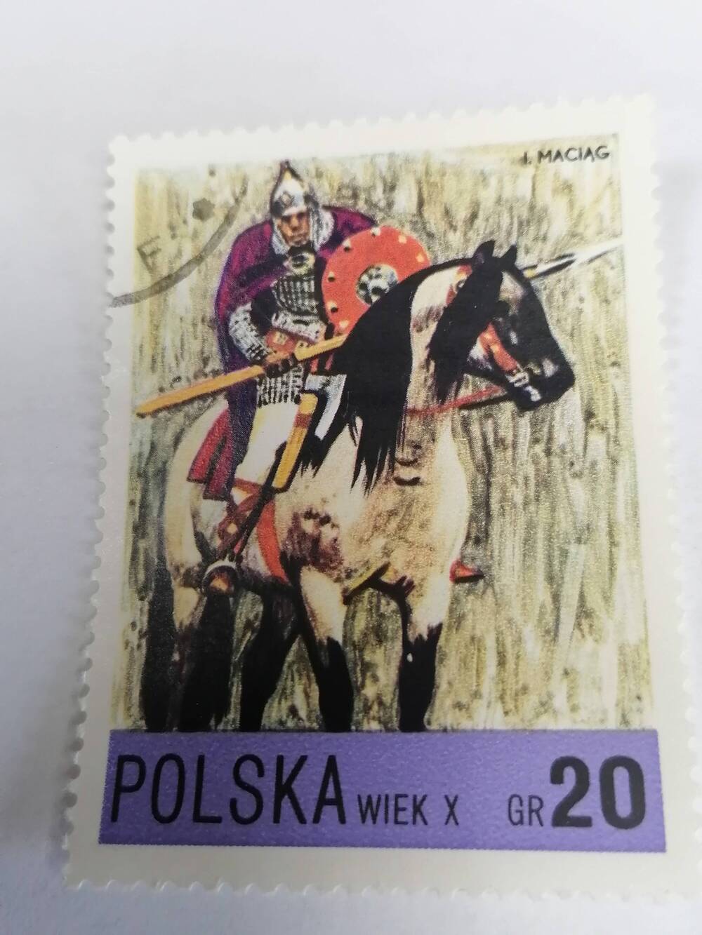 Марка почтовая негашеная, Polska,Польша,1972г, Wiek X
