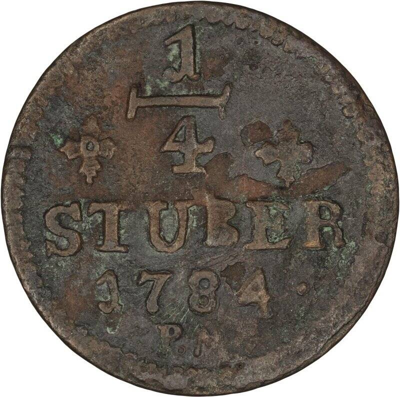 монета. Германия;Юлих-Берг. Карл Теодор (1733-1777-1799). 1/4 штюбера
