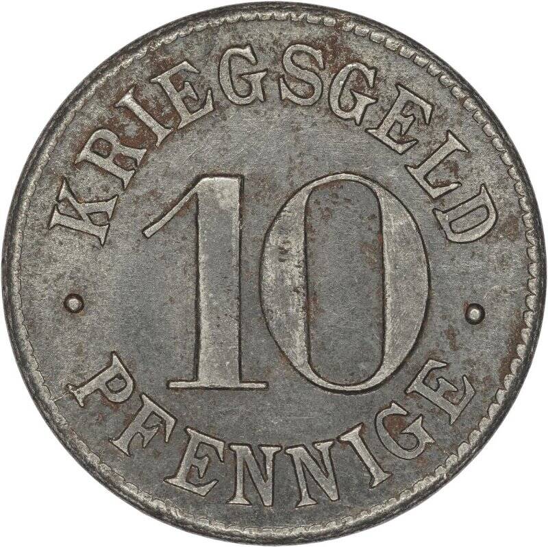 монета, нотгельд. Германия. 10 пфеннигов