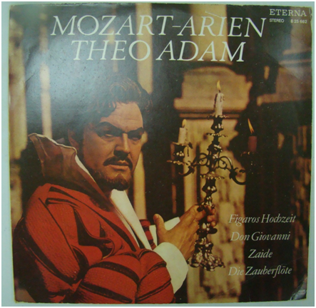 Грампластинка в конверте. Моцарт, исполняет Адам Тео. 1 сторона: «Свадьба Фигаро», 2 сторона: «Дон Жуан», Германия 1980-ег.