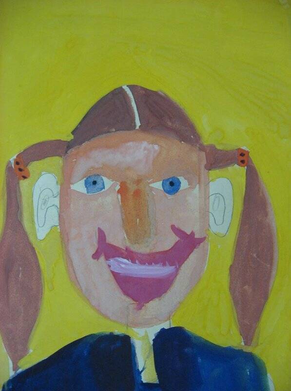 «Портрет Лены Стрельцовой». Детский рисунок