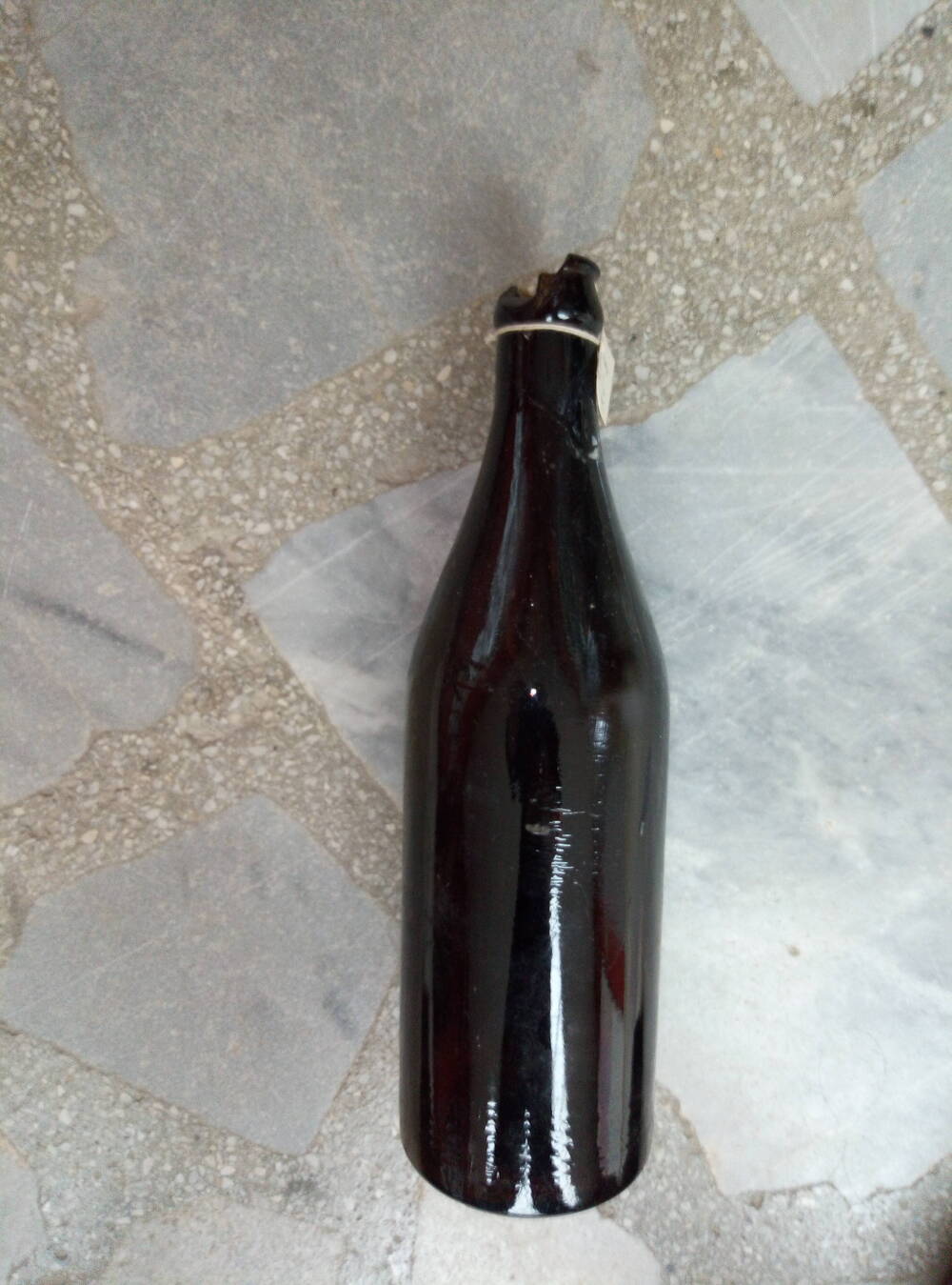 Стеклянная бутылка (V=0,5 л) темное стекло
