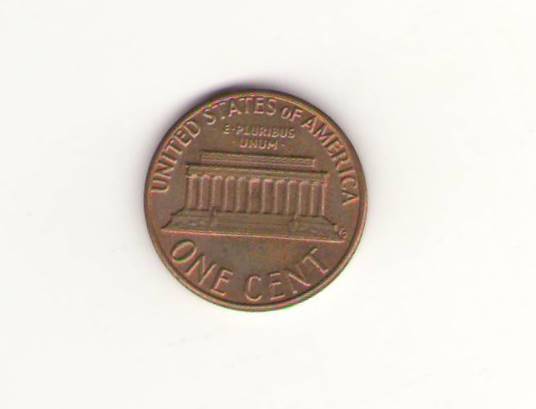 Монета США 1981 года достоинством в один цент