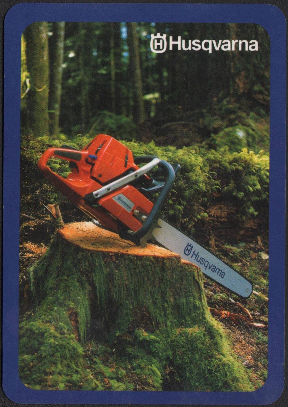 Календарик цветной на 2002 год Husqvarna. Шведская техника для леса, парка и сада