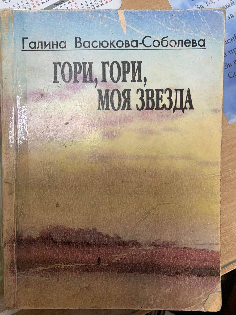 Книга Г.Г. Васюковой-Соболевой Гори, гори, моя звезда