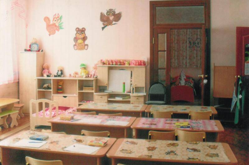 Фотография цветная видовая. Комната для занятий детского сада №12 г.Вольска.
