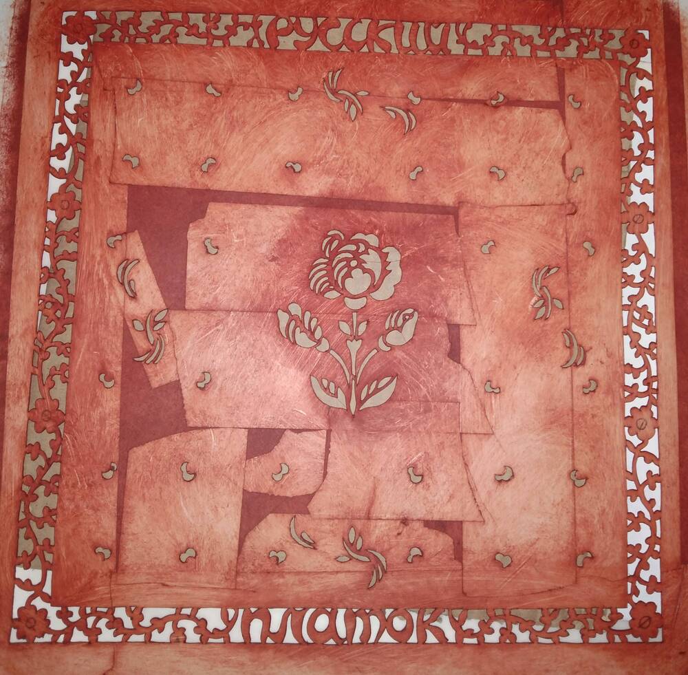 Трафарет (шаблон) для платка-сувенира Русский платок