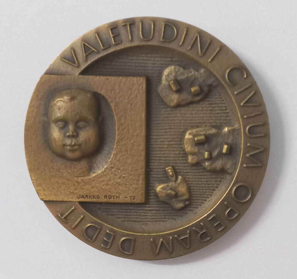 Настольная медаль Финляндии. 75 лет Йохану Викстрему.