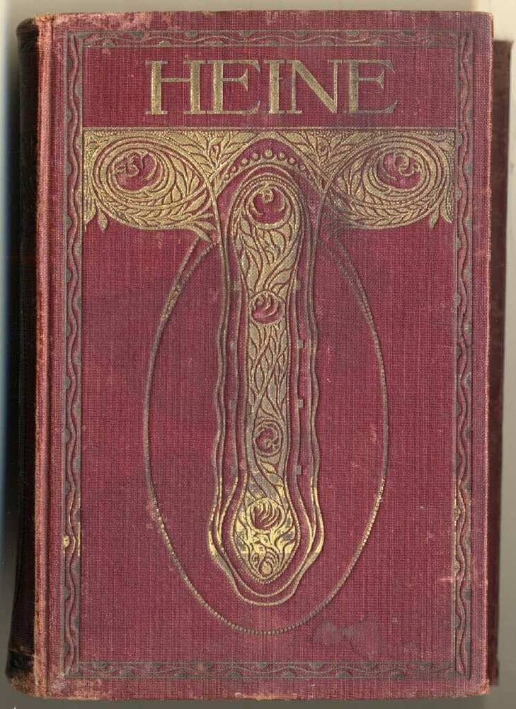 Книга. Heines sӓmtliche Werke in zwölf Bӓnden. Fünfter Band (Все произведения Гейне в двенадцати томах. Пятый-восьмой тома). Berlin-Leipzig, 1909. – 477 с. На нем. яз.