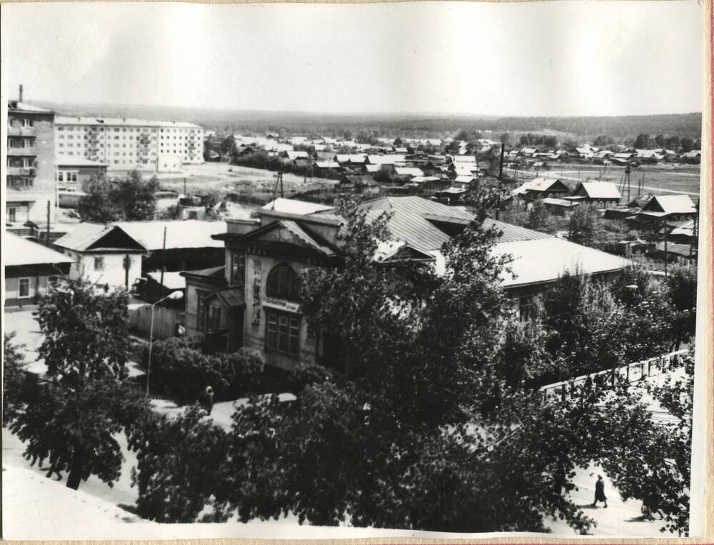 Фотография черно-белая. Город Тулун.
