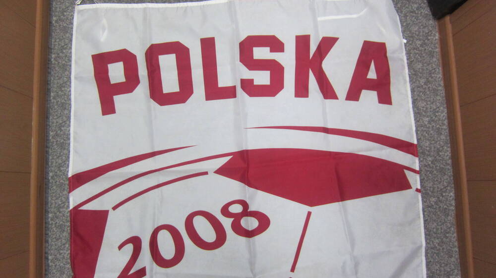 Флаг польских футбольных болельщиков. Чемпионат мира по футболу-2018