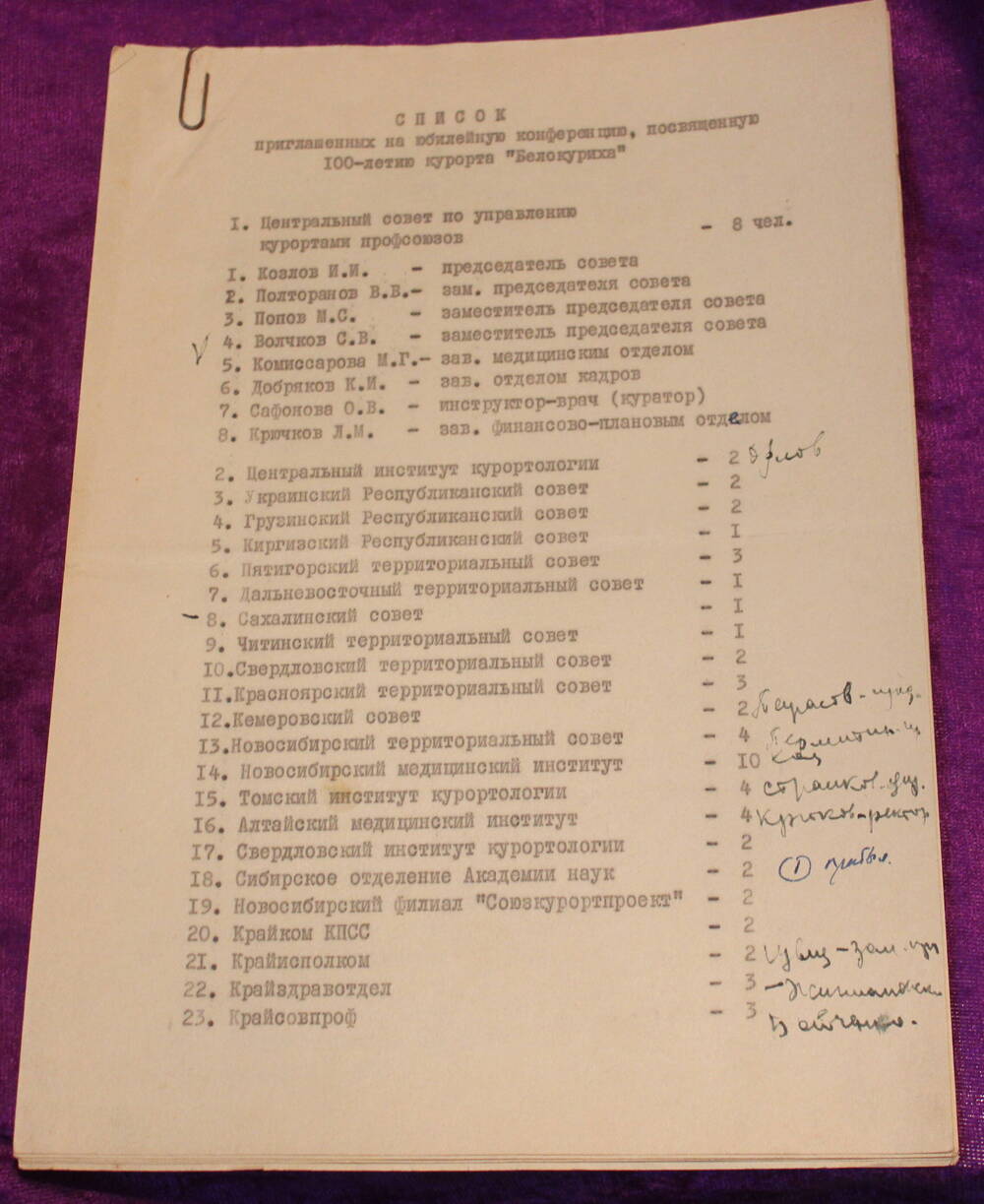 Документ из коллекции 100-летие курорта Белокуриха, 100-летие со дня рождения В.И. Ленина