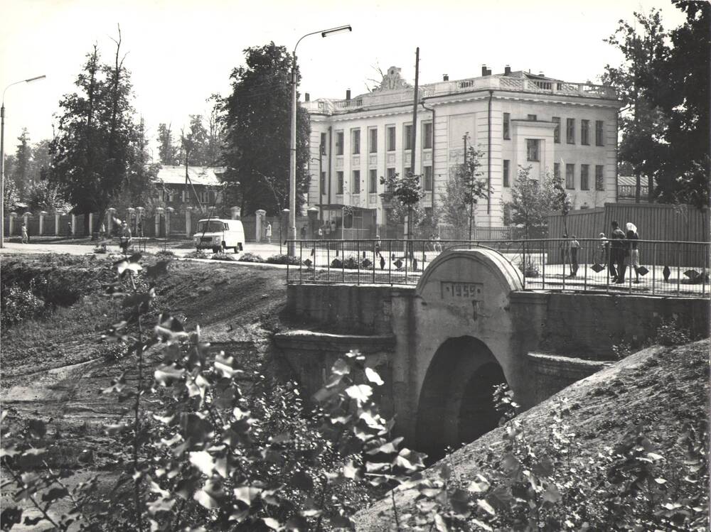 Фото. Школа №3, мост 1959 г.