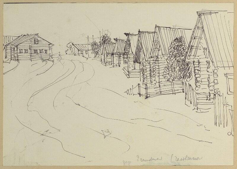 Рисунок «Верхняя Сюма. Деревня Часовенская»