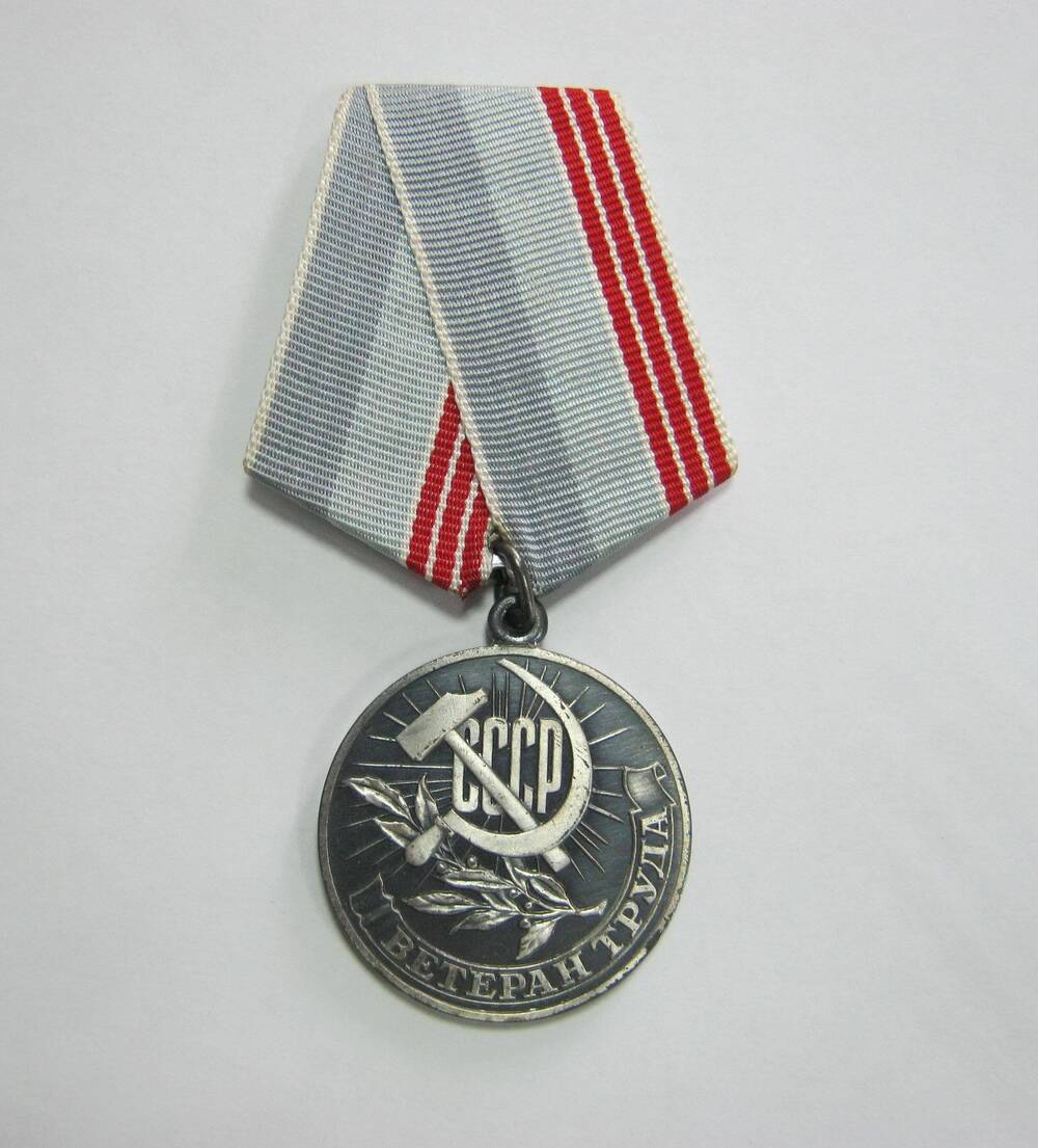 Медаль «Ветеран труда» Левиной Ольги Фридриховны. 
 80-е годы ХХ века.