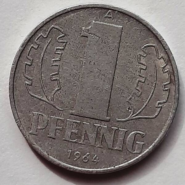 Монета достоинством 1 pfennig