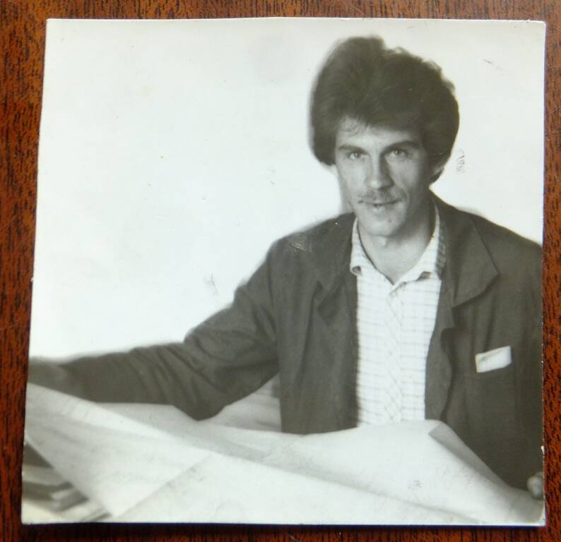 Фото. Грицай Сергей Васильевич, технолог литейного цеха Катайского насосного завода, 1980-е годы.