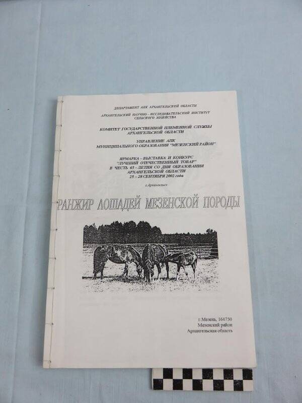 «Ранжир лошадей мезенской породы», 2002-2003 гг., 100 стр.