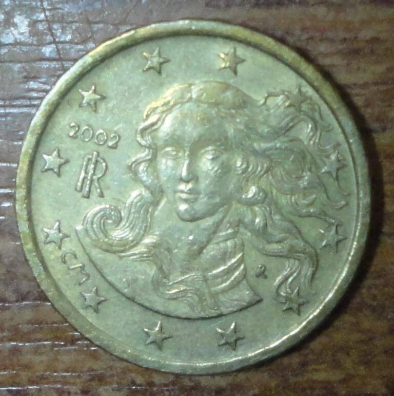 Монета 10 Евро. центов. Италия, Италия