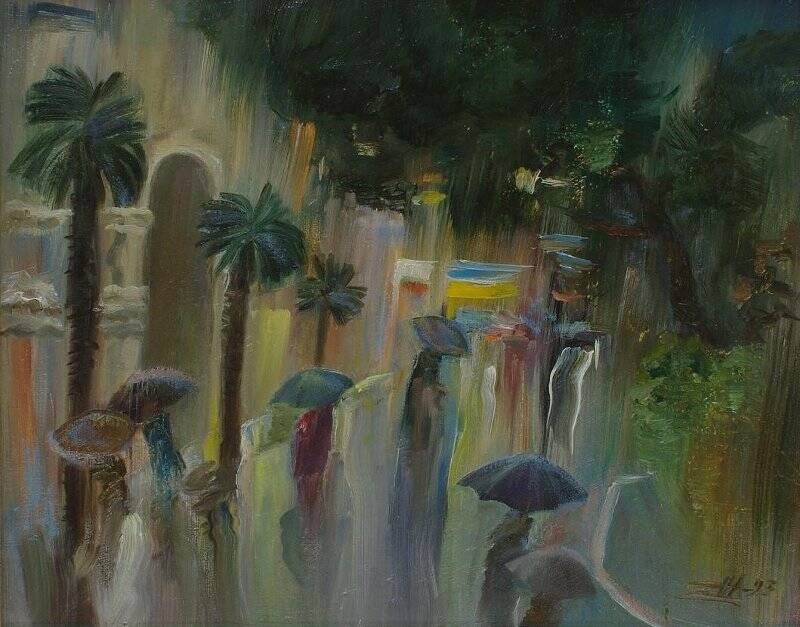 Дождь на набережной