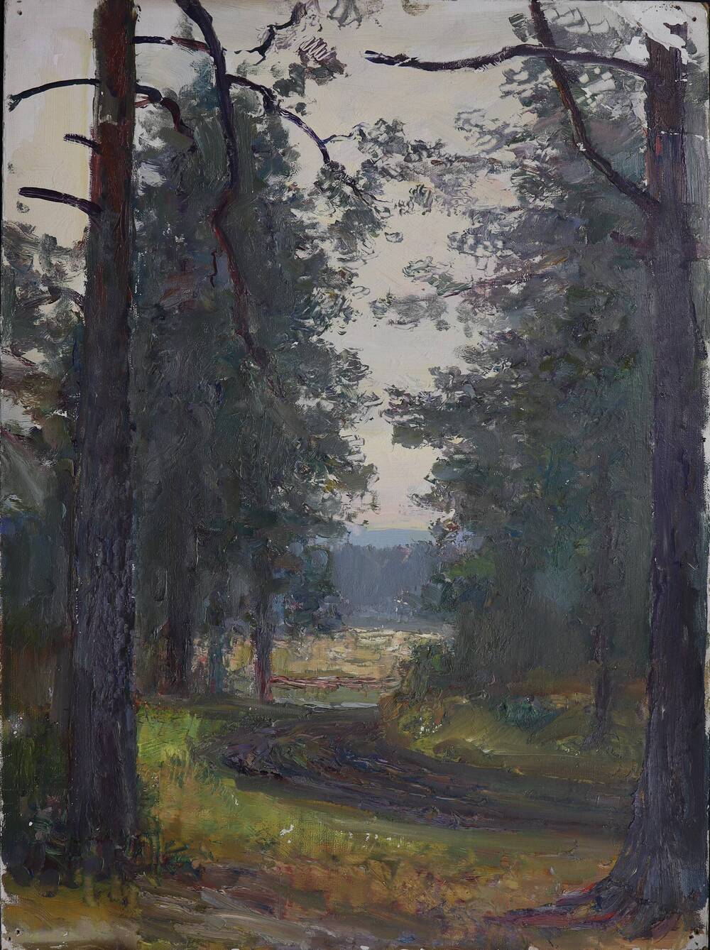 Картина Дорога в лесу