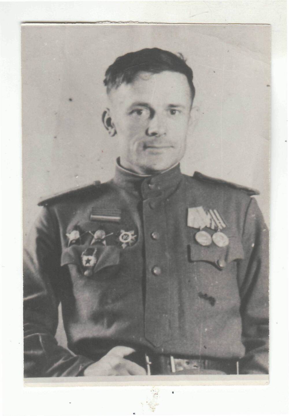 Фотопортрет Гусева В.В. заместителя командира штаба 15-ой Гв. мех.бригады.