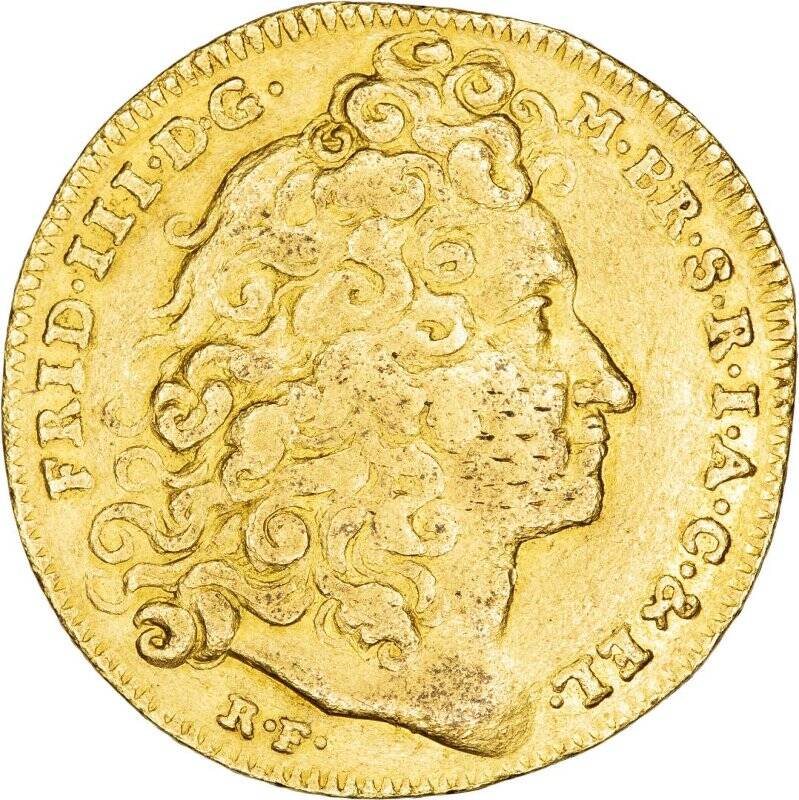 Монета. Германия;Бранденбург. Фридрих III (I) (1688-1701-1713). 2 дуката