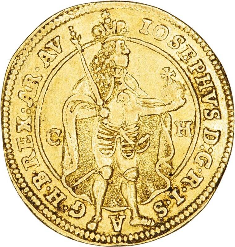 Монета. Венгрия. Иосиф I (1705-1711), дукат