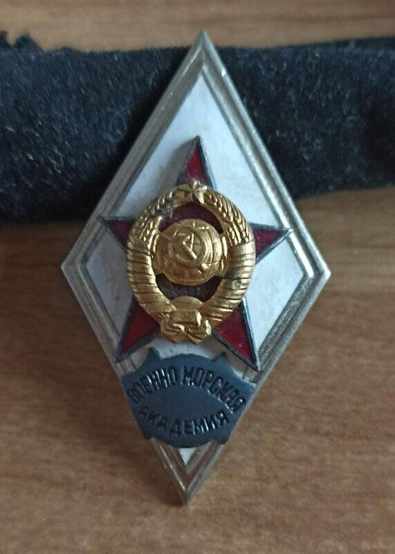 Нагрудный знак для лиц, окончивших Военно-морскую ордена Ленина академию