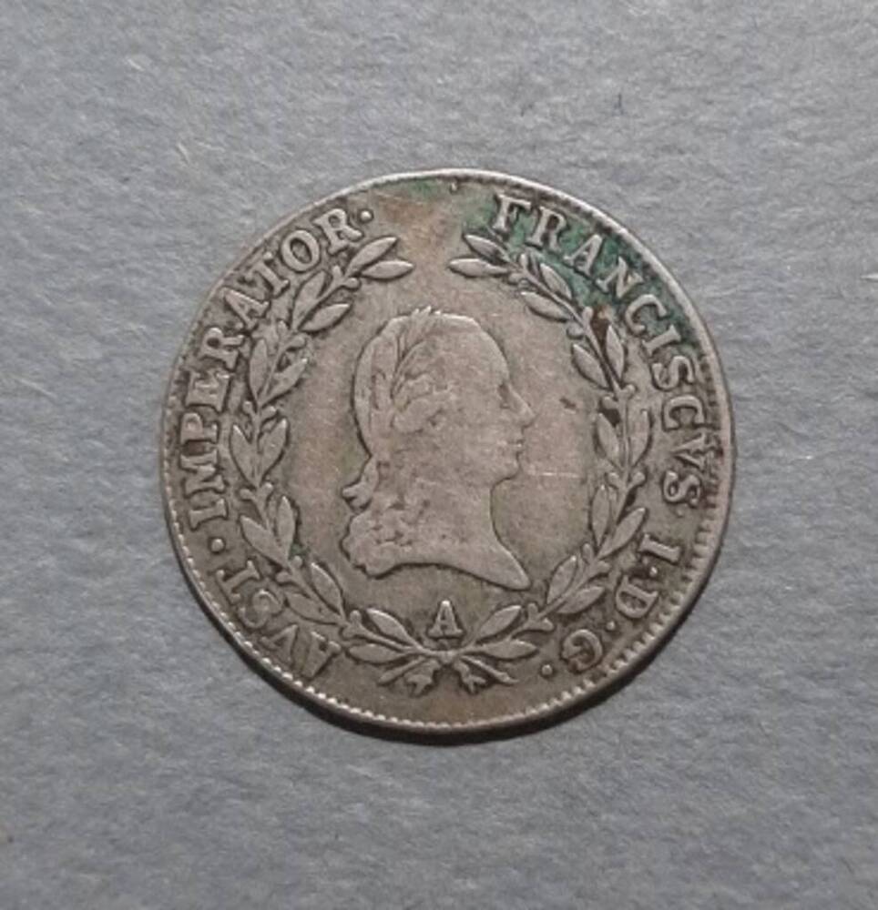 Монета. 20 крейцеров. Франц I (1804-1835).