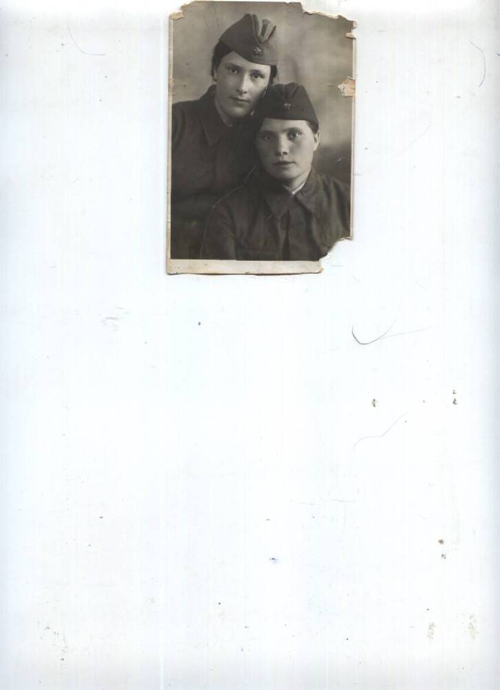 фото ч/б. участницы ВОВ, Воронина А.И., 1941г.