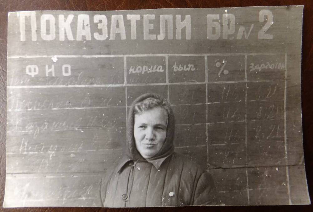 Фото. Антропова Тамара, учетчик, 1980-е годы.