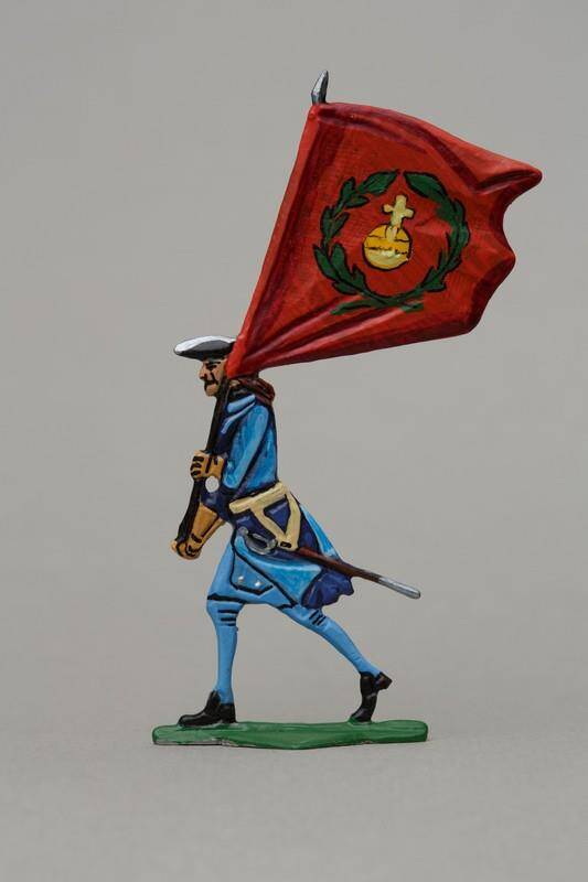 Фигурка Знаменосец Уппландского пехотного полка шведской армии первой четверти XVIII века