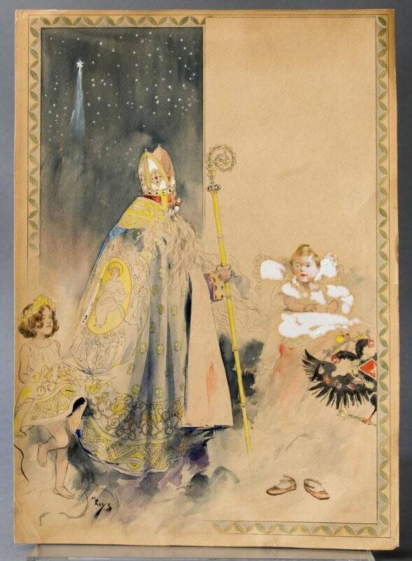 Святой Николай перед великой княжной Ольгой Николаевной