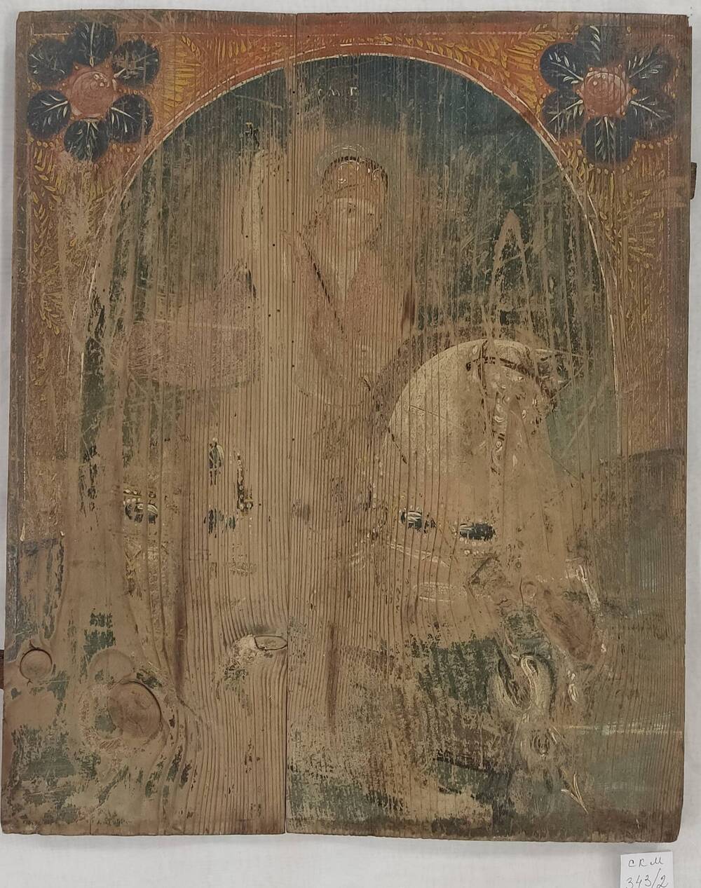 Икона деревянная Георгий Победоносец.