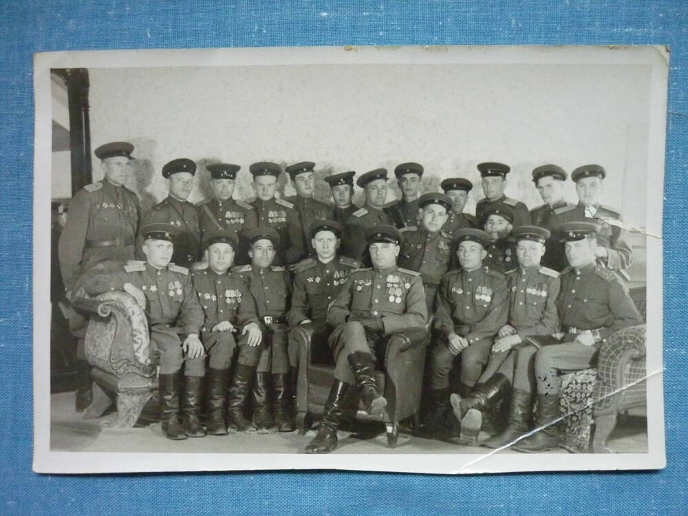 Фотопортрет групповой Группа бойцов Красной Армии