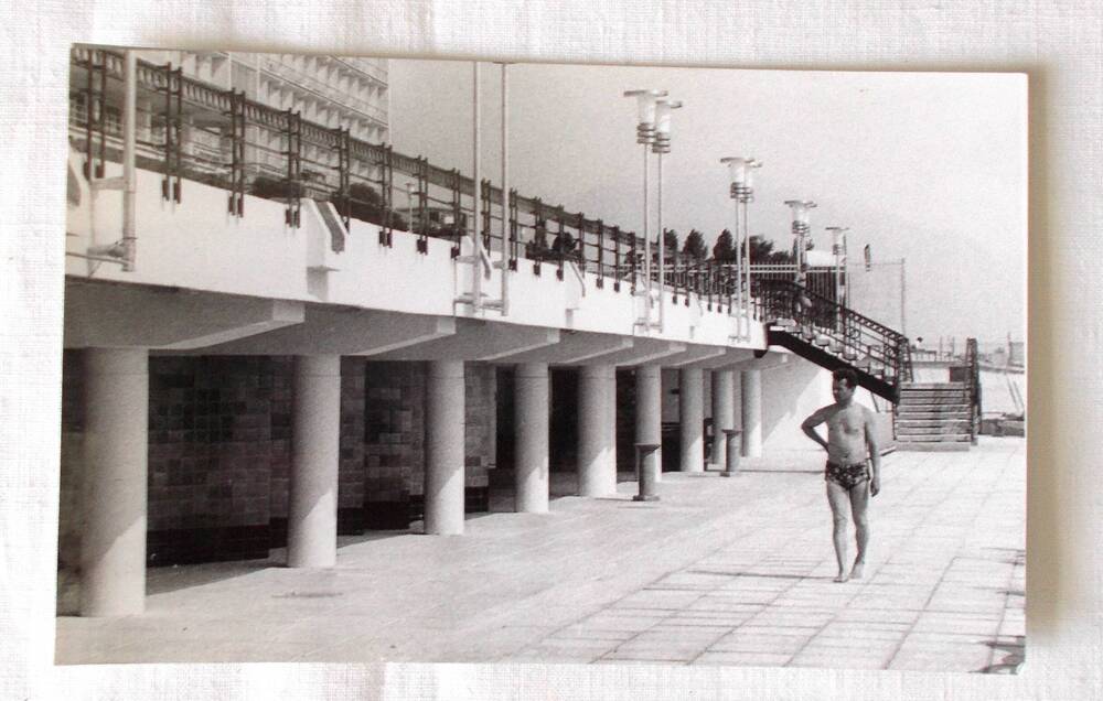 Фото. Феодосия. Пляж санатория МО. 1988 г.