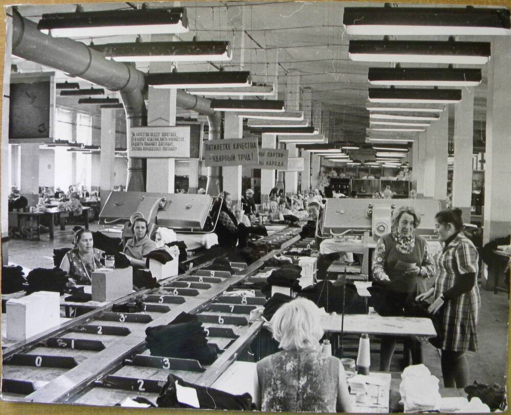 Фотография В швейном цехе трикотажной фабрики