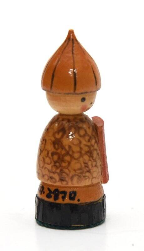 Шахматная фигура..Черная пешка, из набора деревянных шахмат