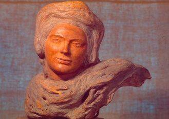 Скульптура С. Эрьзи «Женская голова» 1954г.