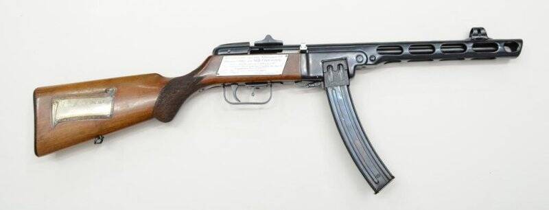 Пистолет-пулемет сист. Шпагина обр. 1941 г. (ППШ-41) калибра 7,62 мм (Наименование техническое: 7,62-мм пистолет-пулемет сист. Шпагина обр. 1941 г. (ППШ-41)).